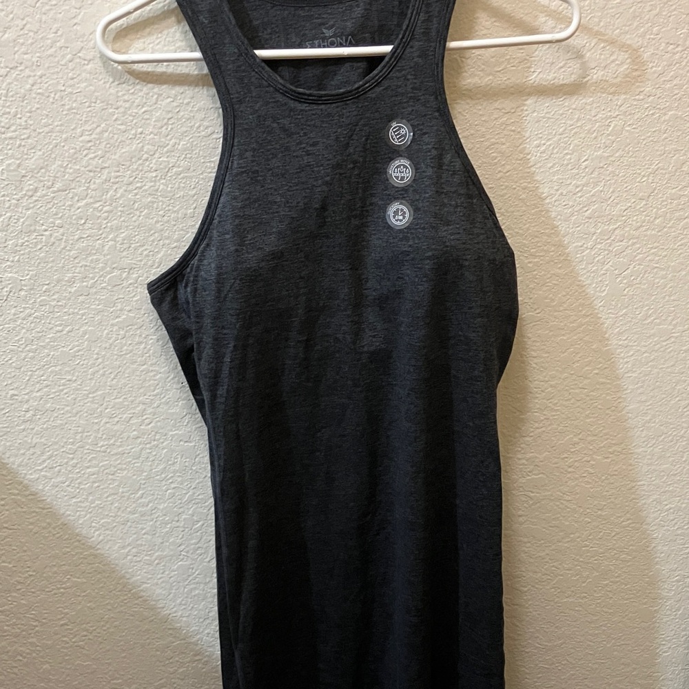 Ethona Gray Sleeveless Tank Top